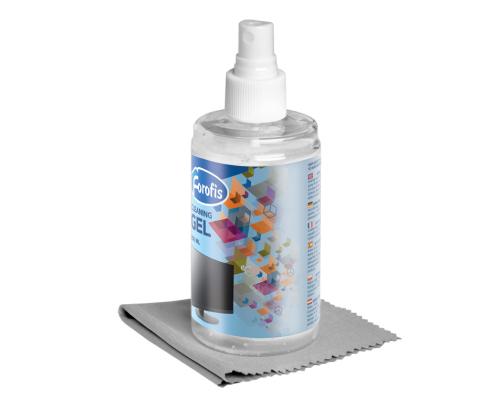 Näytön puhdistussarja geeli+pyyhe FOROFIS 200ml
