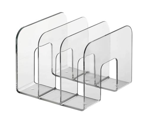 Raamatuhoidja 3-osaline lauale DURABLE läbipaistev