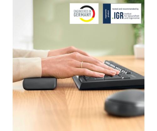 Rannetuki LEITZ Ergo -näppäimistölle, harmaa