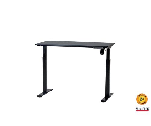 Säädettävä työpöytä SUN-FLEX EasyDesk 1200x600x15mm 1-moottori musta