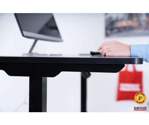 Säädettävä työpöytä SUN-FLEX EasyDesk 1200x600x15mm 1-moottori musta