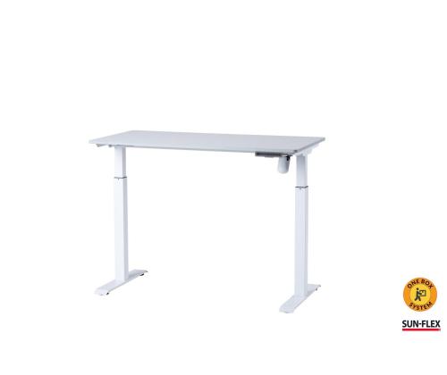 Säädettävä työpöytä SUN-FLEX EasyDesk 1200x600x15mm 1-moottori valkoinen
