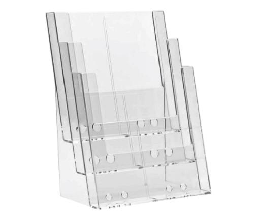 Mainosteline pöydälle A4, 3 taskua EX15