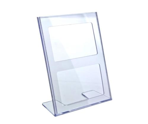 Esiteteline pöydalle A4 L-jalustalla