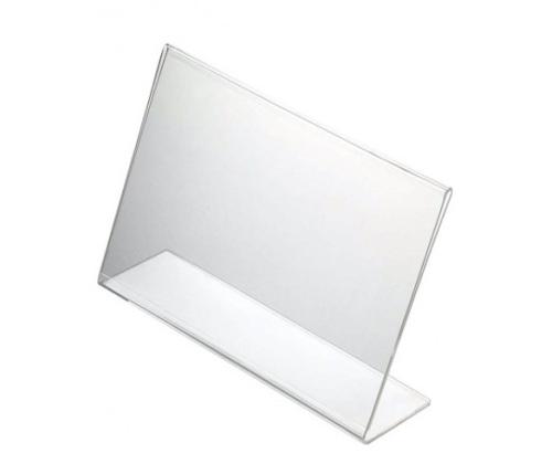 Mainosteline pöydälle A5 vaakasuorassa L-jalassa