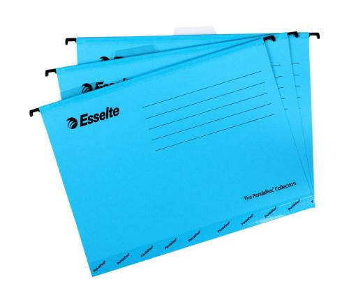 Ripustuspäälliset ESSELTE A4 pahvi sininen 25 kpl