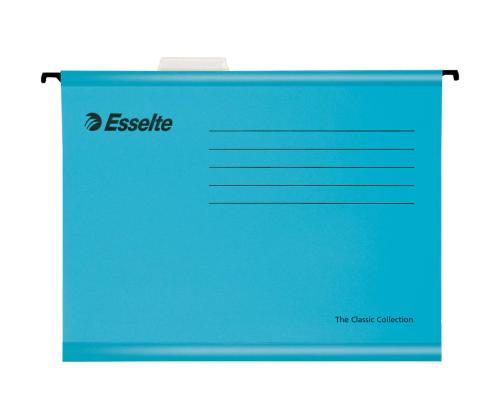 Ripustuspäälliset ESSELTE A4 pahvi sininen 25 kpl