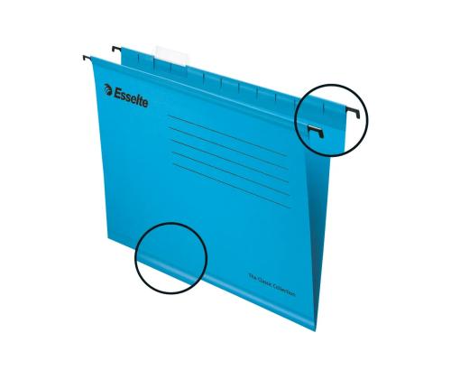 Ripustuspäälliset ESSELTE A4 pahvi sininen 25 kpl