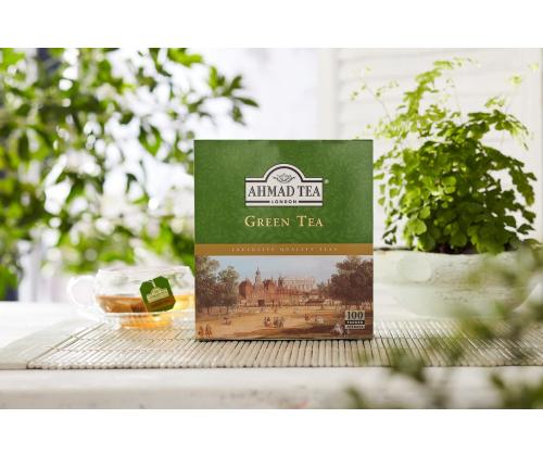 Vihreä tee AHMAD Classic 100 kpl laatikossa ilman kirjekuorta