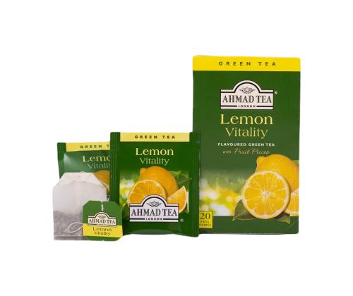 Vihreä tee AHMAD sitruuna 20 kpl kirjekuoressa