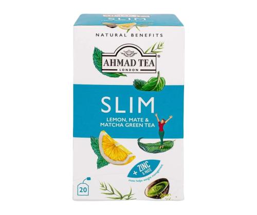Vihreä tee AHMAD Slim lemon mate ja matcha 20 kpl kirjekuoressa