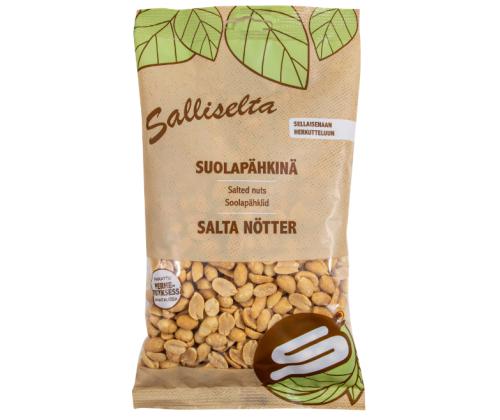 Paahdetut ja suolatut maapähkinät SALLISELTA, 400g