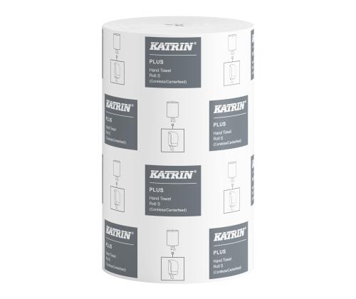 Rullapaperi 1-kerroksinen KATRIN Plus 11cmx110m, valkoinen, hihaton