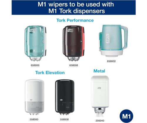 Vetopyyherulla Tork Advanced 415 valkoinen 1-kert.