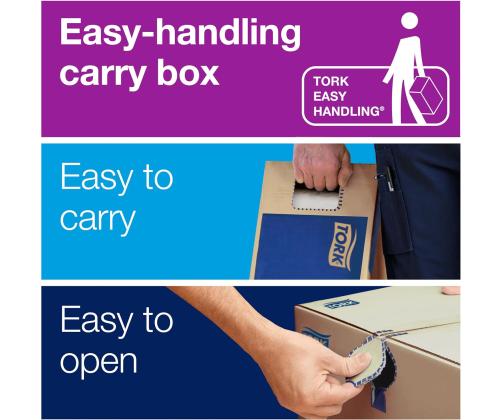 Vetopyyherulla Tork Advanced 415 valkoinen 1-kert.