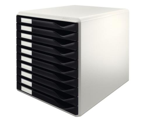 Laatikosto 285x290x355 LEITZ 10-laatikkoa A4 musta