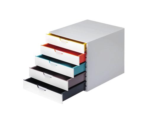 Laatikosto DURABLE 280x292x356mm 5-laatikkoa valkoinen