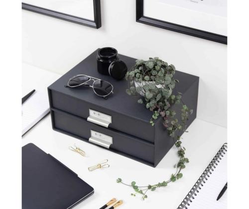 Laatikosto pöydälle BIGSO BOX Birger harmaa