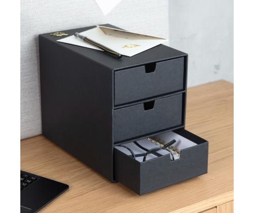 Laatikosto pöydälle BIGSO BOX Ingrid harmaa