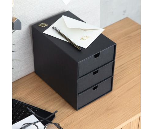 Laatikosto pöydälle BIGSO BOX Ingrid harmaa