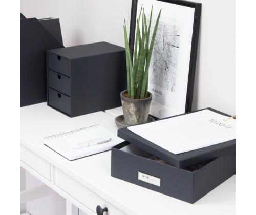 Laatikosto pöydälle BIGSO BOX Ingrid harmaa