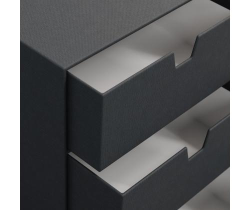 Laatikosto pöydälle BIGSO BOX Ingrid harmaa