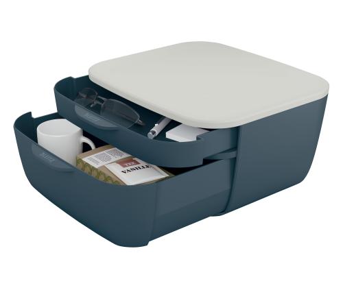 Laatikosto pöydälle LEITZ Cozy 2-laatikkoinen harmaa