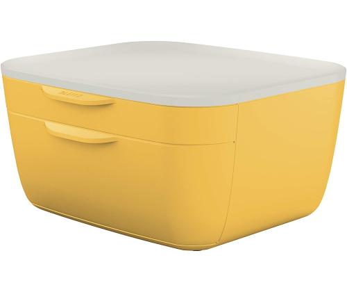 Laatikosto pöydälle LEITZ Cozy 2-laatikkoinen keltainen