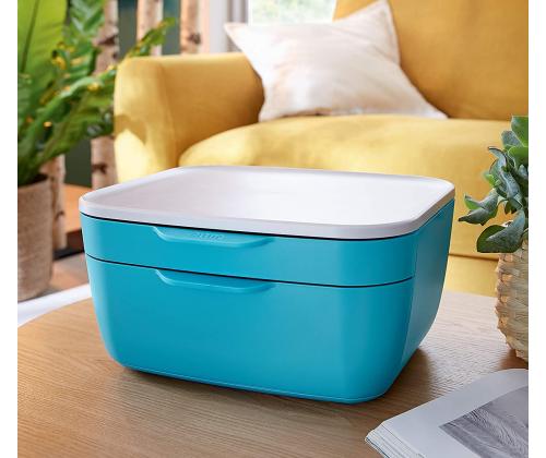 Laatikosto pöydälle LEITZ Cozy 2-laatikkoinen sininen