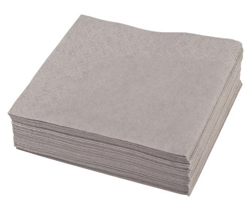 Lautasliinat 33x33cm 3-kertaiset 50kpl pakkaus harmaa