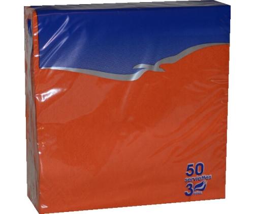 Lautasliinat 33x33cm 3-kertaiset 50kpl/pakkaus Oranz