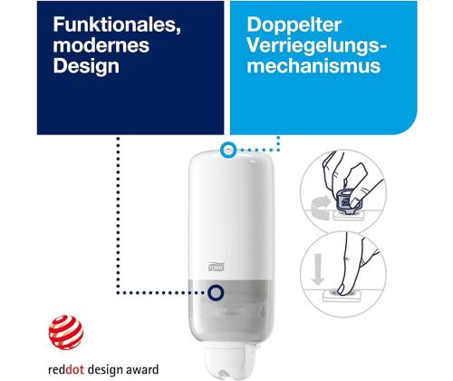 Tork S1 saippua annostelija valkoinen muovi 1L