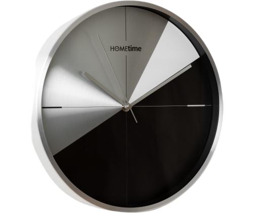 Seinäkello 30,5 cm hopeakehys, arabialaiset numerot