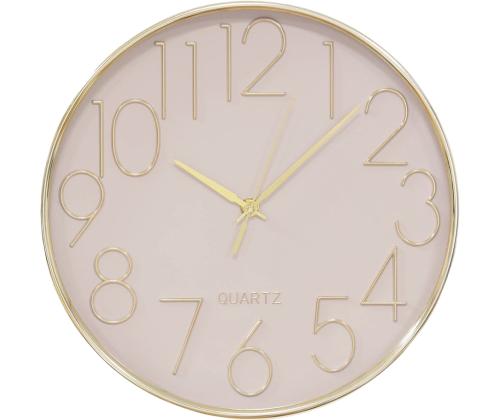 Seinäkello 30cm kultaiset numerot