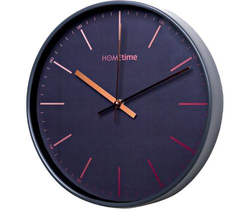 Seinäkello 30 cm tummanharmaa runko, arabialaiset numerot