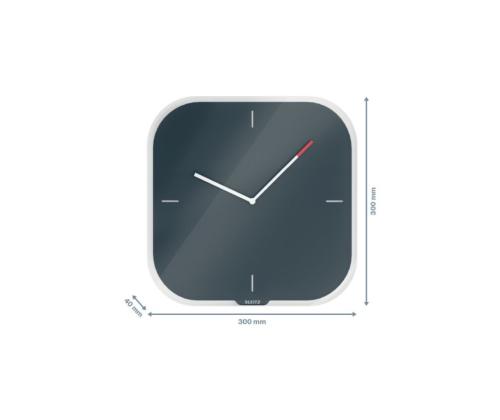 Seinäkello LEITZ Cozy 30x30cm harmaa
