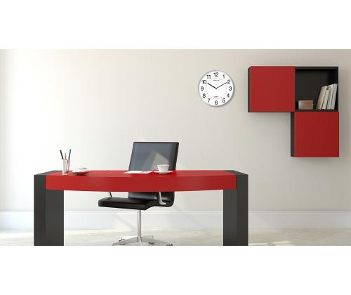 Seinäkello UNILUX Aria 28,5cm hopea