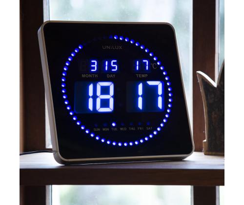 Seinäkello digitaalinen UNILUX Flo LED