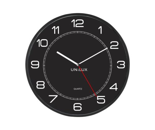 Seinäkello UNILUX Mega 57,5cm musta