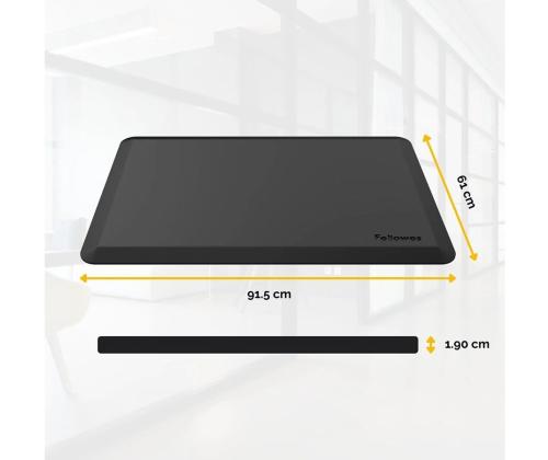 Seisumatta Sit-Stand 91x60cm musta