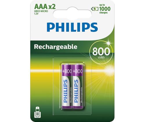 Akupatareid PHILIPS AAA (2 tk)