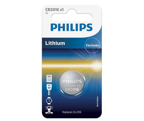 Patareid PHILIPS CR2016 3 V Lithium