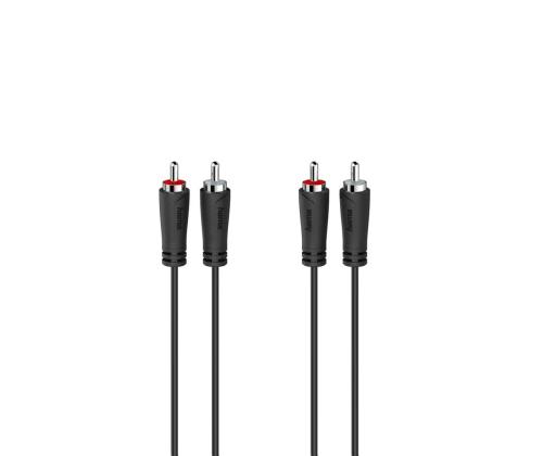 Hama Audio Kaapeli, 2 RCA - 2 RCA, 1,5 m, musta - Kaapeli