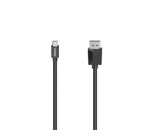 Hama Mini DP - DisplayPort, 1,5 m, musta - Kaapeli