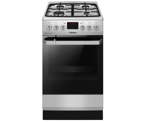 Hansa, 65 L, 50 cm, ruostumatonta terästä - Kaasuliesi, jossa on sähköpoltin