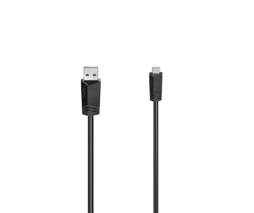 Hama USB-C/Micro-USB-kaapeli, 1,5 m, musta - Kaapelit
