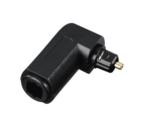 Avinity Audio Optical Fiber, ODT, Toslink, 90°, kullattu, musta - sovitin