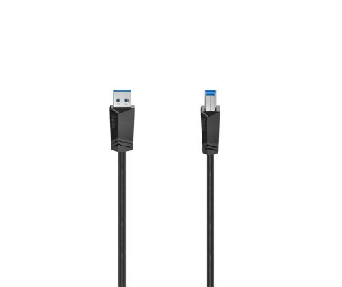 Hama USB-A / USB-B kaapeli, 5 Gbit/s, musta - Kaapeli