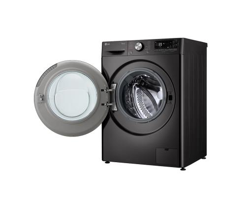 LG, 11 kg / 6 kg, syvyys 56,5 cm, musta - Pesukone kuivausrummulla