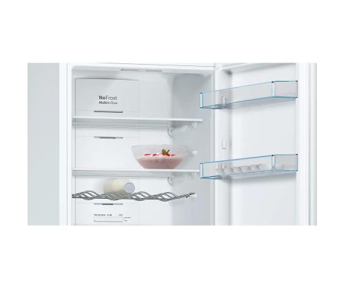 Bosch, NoFrost, 326 L, korkeus 186 cm, valkoinen - Jääkaappi ja pakastin